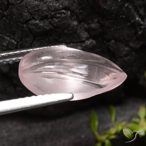 Morganite Gemstone in 14 x 9 mm (calibrated) Size for Sale, Morganite Stone in Rose Pink Color