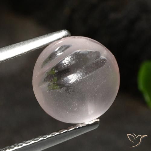 2.54 ct Pink Morganite Stone, Natural Morganite in Carved Round Shape for Sale