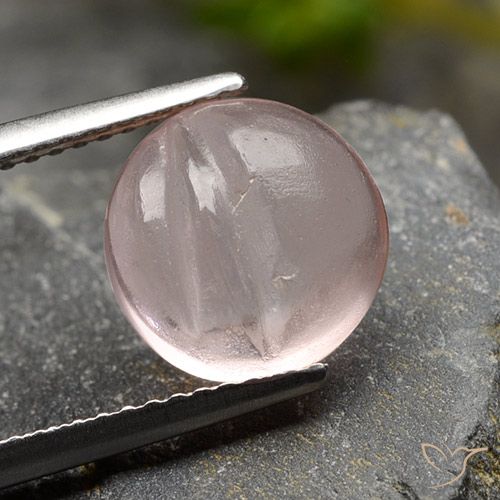 3.67ct Natural Light Coral Pink Morganite, Round, Transparent, Photo A