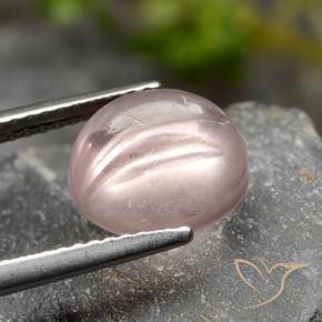Morganite Gemstone in 9.5 mm (calibrated) Size for Sale, Morganite Stone in Light Coral Pink Color