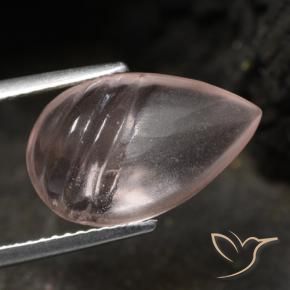 5.70 ct Pink Morganite Stone, Natural Morganite in Fancy Carved Pear Shape for Sale
