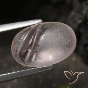 2.42 ct Pink Morganite Stone, Natural Morganite in Fancy Carved Oval Shape for Sale
