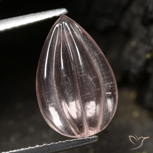 Morganita Rosa Pera de 14 x 9,1mm de Afganistán, peso de 2.74 ct, piedra preciosa natural No tratado en Transparente Clarity, Morganita Pera tallada de 1 pieza - Color: Rosado claro, dureza Mohs de 7.5 - 8 Adecuado para joyas de uso diario, Photo A