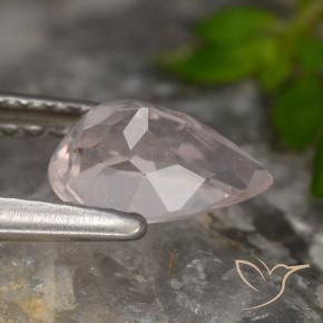 Morganite Gemstone in 7.4 x 5 mm Size for Sale, Morganite Stone in Flamingo Pink Color