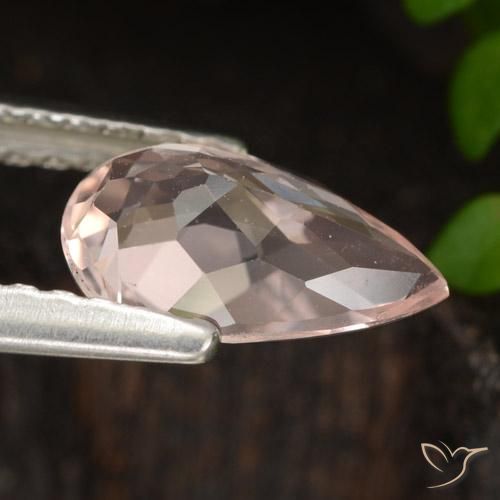 Morganite Gemstone in 8.5 x 5.3 mm Size for Sale, Morganite Stone in Medium Pink Color