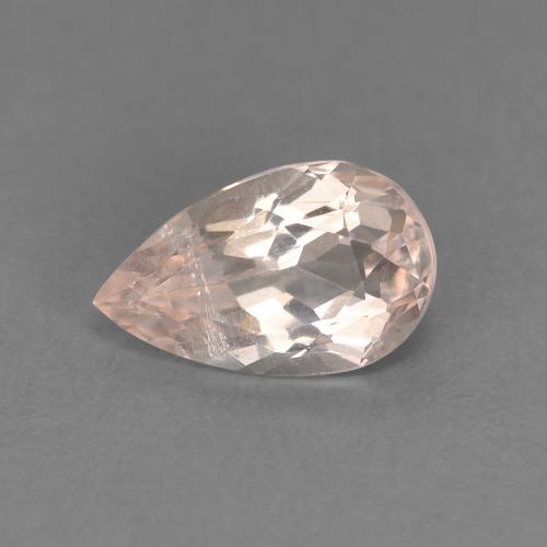 0,8 ct birnenschliff Morganit aus Afghanistan, Größe: 8 x 5mm, Reinheit: VS, Garantiert echter Edelstein, 1 Stück Morganit in Mittelrosa Farbe, Mohs-Härte von 7,5 - 8 Geeignet für den täglichen Gebrauch im Schmuck, Photo A