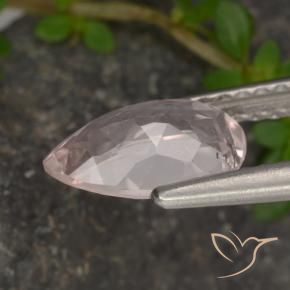 Morganite Gemstone in 8.8 x 5.3 mm Size for Sale, Morganite Stone in Flamingo Pink Color