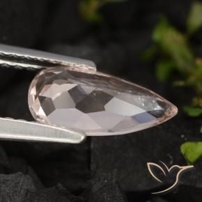 Morganite Gemstone in 9.9 x 5 mm Size for Sale, Morganite Stone in Salmon Pink Color