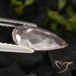 Morganite Gemstone in 9.9 x 5 mm Size for Sale, Morganite Stone in Medium Pink Color