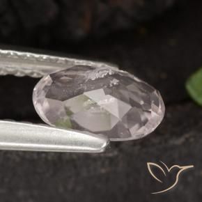 Morganite Gemstone in 6.8 x 4.7 mm Size for Sale, Morganite Stone in Flamingo Pink Color