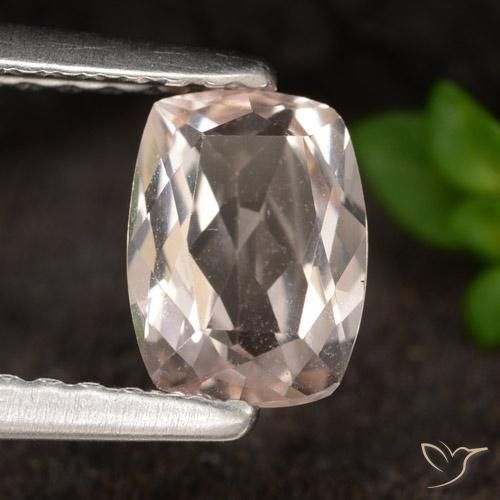 0.71 ct Pink Morganite Stone, Natural Morganite in Cushion-Cut Shape for Sale