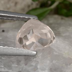 Morganite Gemstone in 5.7 x 6.6 mm Size for Sale, Morganite Stone in Very Light Pink Color