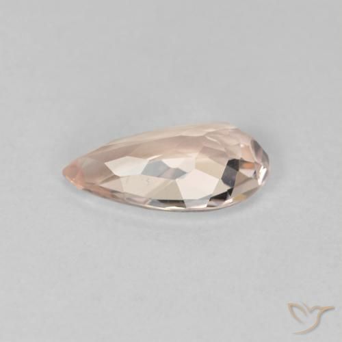 Morganite Gemstone in 9.5 x 5.2 mm Size for Sale, Morganite Stone in Medium Light-Pink Color