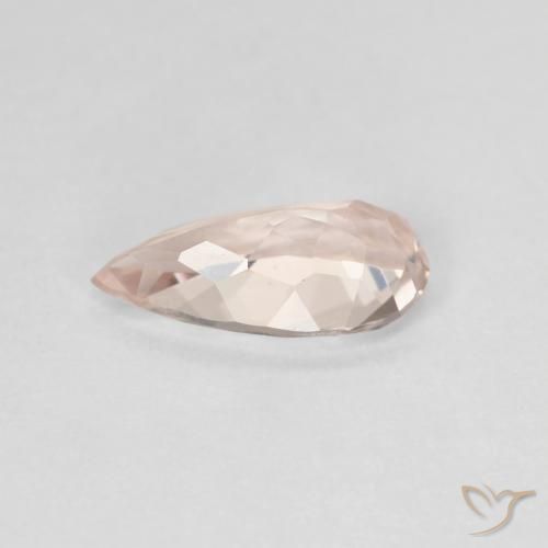 Morganite Gemstone in 9.6 x 5 mm Size for Sale, Morganite Stone in Very Light Pink Color