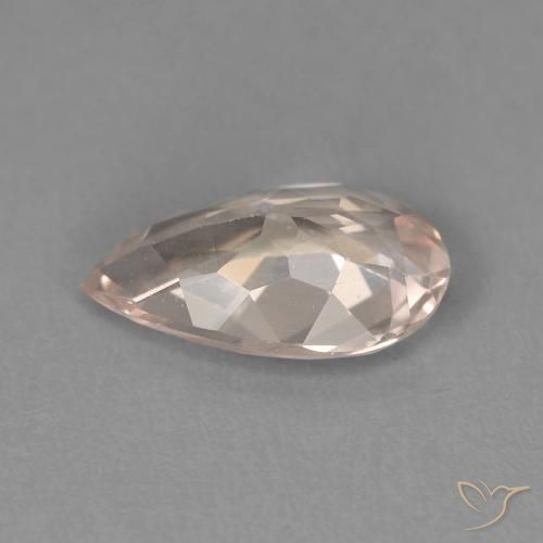 Morganite Gemstone in 9.1 x 5.5 mm Size for Sale, Morganite Stone in Salmon Pink Color