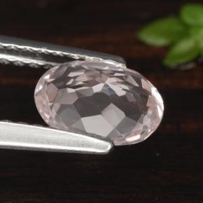 Morganite Gemstone in 7.2 x 5.2 mm Size for Sale, Morganite Stone in Light Pink Color