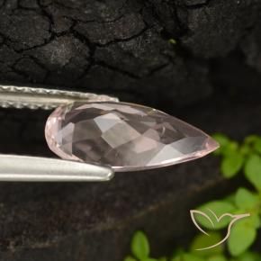 Morganite Gemstone in 10.4 x 5.7 mm Size for Sale, Morganite Stone in Flamingo Pink Color