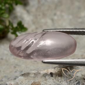 Morganite Gemstone in 17.4 x 8.7 mm Size for Sale, Morganite Stone in Light Coral Pink Color
