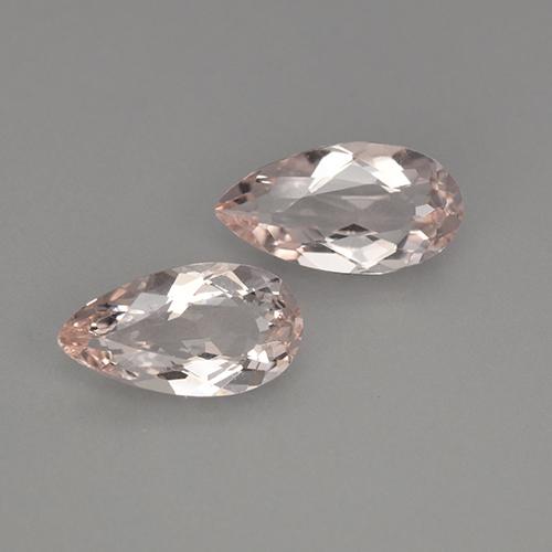0.9ct Pear Facet Light Pink Morganite Gem for sale 0.9ct Pear Facet Light Pink Morganite Gem (ID: 477988)