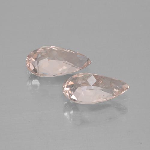 Morganite Gemstones in 8.7 x 5.2 mm Size for Sale, Morganite Stones in Flamingo Pink Color