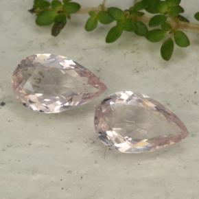 Rosado medio Morganita Gema - 0.7ct Corte en forma de pera (ID: 477995)
