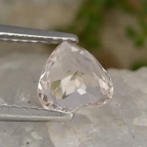 Morganite Gemstone in 6.7 x 6.4 mm Size for Sale, Morganite Stone in Light Pink Color