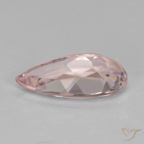 Morganite Gemstone in 10 x 5.3 mm Size for Sale, Morganite Stone in Flamingo Pink Color