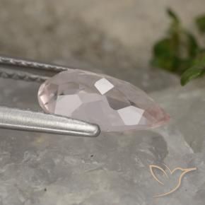 Morganite Gemstone in 9.5 x 5.4 mm Size for Sale, Morganite Stone in Flamingo Pink Color