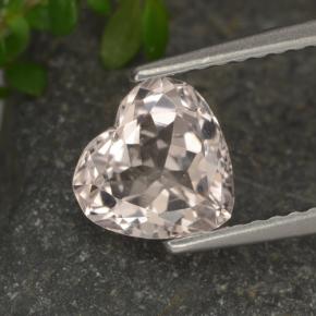 1.1ct Heart Facet Light Pink Morganite Gem for sale 1.1ct Heart Facet Light Pink Morganite Gem (ID: 478047)
