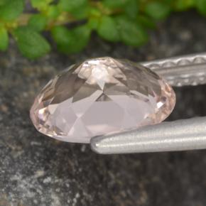 Morganite Gemstone in 7.9 x 5.8 mm Size for Sale, Morganite Stone in Light Pink Color