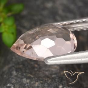 Morganite Gemstone in 9 x 6 mm (calibrated) Size for Sale, Morganite Stone in Medium Pink Color