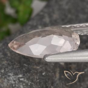Morganite Gemstone in 9.7 x 6 mm Size for Sale, Morganite Stone in Flamingo Pink Color
