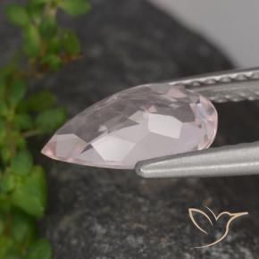 Morganite Gemstone in 9.6 x 6 mm Size for Sale, Morganite Stone in Rose Pink Color