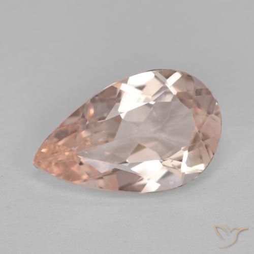 1.14 قيراط بينك مورغانيتي ، <cite dir="ltr" lang="en">9.9 x 6.2</cite> ملم قطع كمثرى من البرازيل, Photo A