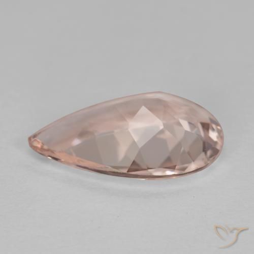 Morganite Gemstone in 9.9 x 6.2 mm Size for Sale, Morganite Stone in Medium Pink Color