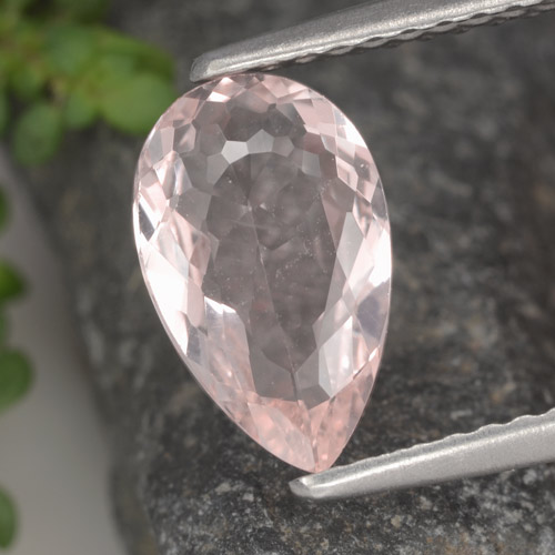 1.1ct Pear Facet Light Pink Morganite for sale thumb image of 1.1ct Pear Facet Light Pink Morganite (ID: 478163)