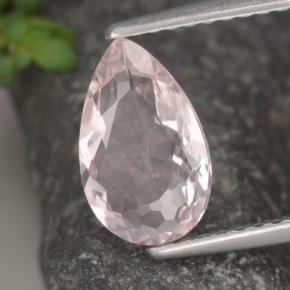1.06 ct Pink Morganite Stone, Natural Morganite in Pear Facet Shape for Sale