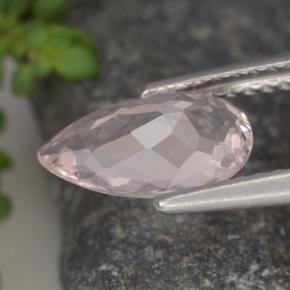 Morganite Gemstone in 9.8 x 6.1 mm Size for Sale, Morganite Stone in Flamingo Pink Color