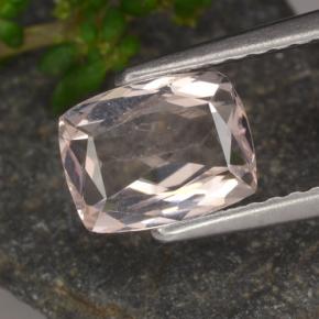 1.10 ct Pink Morganite Gemstone, Morganite Gem in Cushion-Cut Shape for Sale.