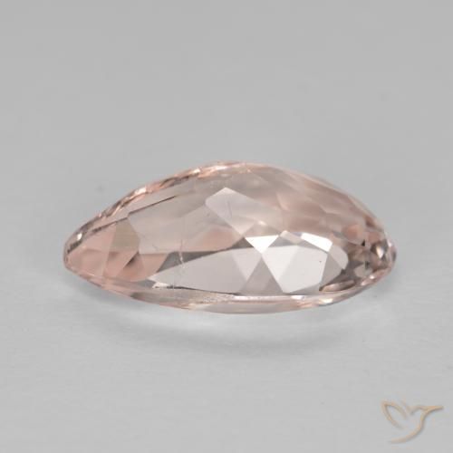 Morganite Gemstone in 9.5 x 5.4 mm Size for Sale, Morganite Stone in Flamingo Pink Color