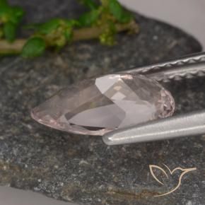 Morganite Gemstone in 10.3 x 5.5 mm Size for Sale, Morganite Stone in Flamingo Pink Color