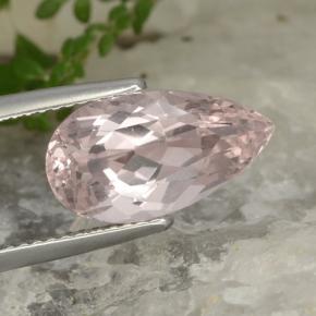 4.3ct Pear Facet Light Pink Morganite for sale thumb image of 4.3ct Pear Facet Light Pink Morganite (ID: 478476)