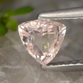 0.50 ct Pink Morganite Stone, Natural Morganite in Trillion Facet Shape for Sale