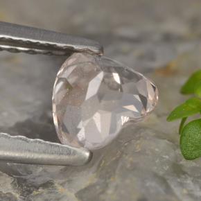 Morganite Gemstone in 4.7 x 5.4 mm Size for Sale, Morganite Stone in Salmon Pink Color