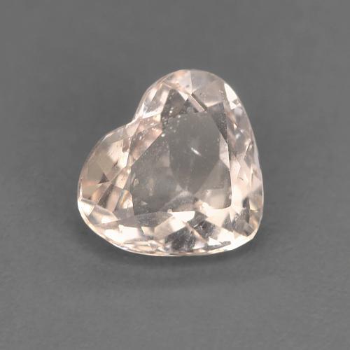 Morganite Rose Cœur 5,4 x 6mm d'Afghanistan, poids de 0,58 ct, pierre gemme naturelle Non traité de pureté vvs-vs, 1 pièce Morganite heart facet, couleur : Saumon Rose, dureté de Mohs de 7.5 à 8 convient aux bijoux de tous les jours, pierre de sagesse, Photo A