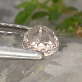 Morganite Gemstone in 4.1 mm Size for Sale, Morganite Stone in Light Pink Color