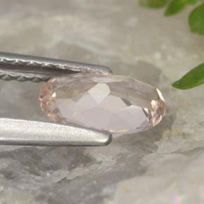 Morganite Gemstone in 7.2 x 4.6 mm Size for Sale, Morganite Stone in Light Pink Color