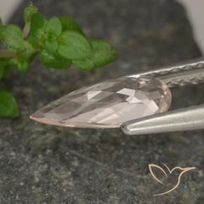 Morganite Gemstone in 9.6 x 4 mm Size for Sale, Morganite Stone in Salmon Pink Color