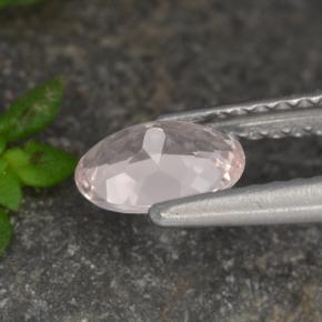 Morganite Gemstone in 6.5 x 4.7 mm Size for Sale, Morganite Stone in Light Pink Color