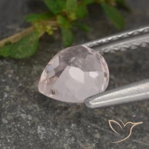 Morganite Gemstone in 5.7 x 6 mm Size for Sale, Morganite Stone in Flamingo Pink Color